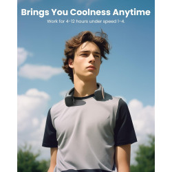 Koonie Ventilador de cuello recargable