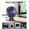 JZCreater Ventilador de escritorio USB, mini ventiladores portátiles