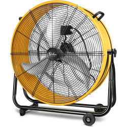 Ventilador para batería Simple Deluxe (24 pulgadas), amarillo