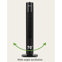 Holmes Ventilador de torre manual de 31 pulgadas