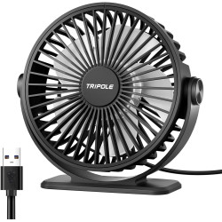 TriPole Ventilador de escritorio alimentado por USB