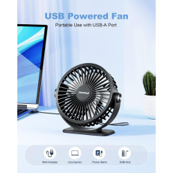 TriPole Ventilador de escritorio alimentado por USB