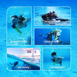 SMACO Mini tanque de buceo | Reutilizable e ideal para emergencias