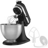 Batidora clásica de pie KitchenAid K45SSWH K45SS, 275 W, 4 1/2 qt, Negro ónice