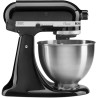 Batidora clásica de pie KitchenAid K45SSWH K45SS, 275 W, 4 1/2 qt, Negro ónice