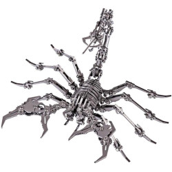 Rompecabezas de metal 3D para adultos | Escorpion metalico armable de 3 piezas
