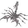 Rompecabezas de metal 3D para adultos | Escorpion metalico armable de 3 piezas