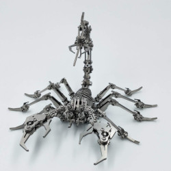 Rompecabezas de metal 3D para adultos | Escorpion metalico armable de 3 piezas