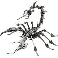 Rompecabezas de metal 3D para adultos | Escorpion metalico armable de 3 piezas