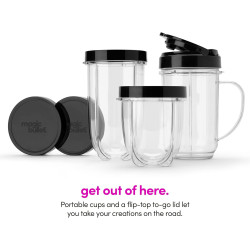 Batidora Magic Bullet, S, Plateado