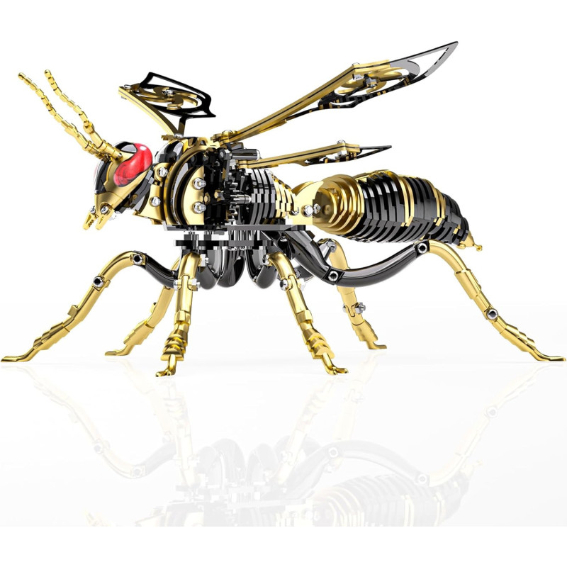 Rompecabezas de avispa metalica 3D | Rompecabezas metalico con forma de avispa