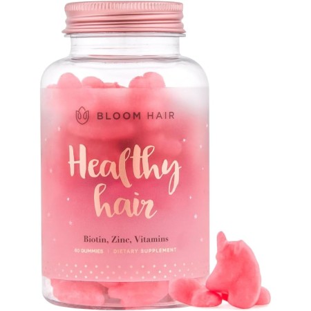 Bloom Hair Gomitas para un crecimiento más rápido del cabello y vitaminas de biotina para el crecimiento rápido del cabello para