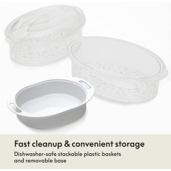 BELLA - Vaporizador de alimentos de dos niveles