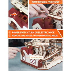 MIEBELY Rompecabezas de madera 3D para adultos | De madera con motor manual y electrico