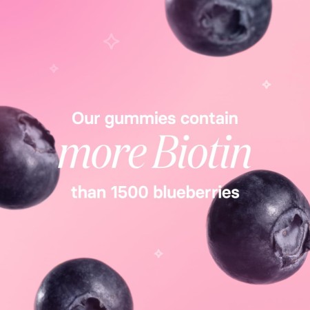 Bloom Hair Gomitas para un crecimiento más rápido del cabello y vitaminas de biotina para el crecimiento rápido del cabello para