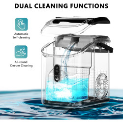 EUHOMY Nugget - Máquina de hielo para encimera con asa