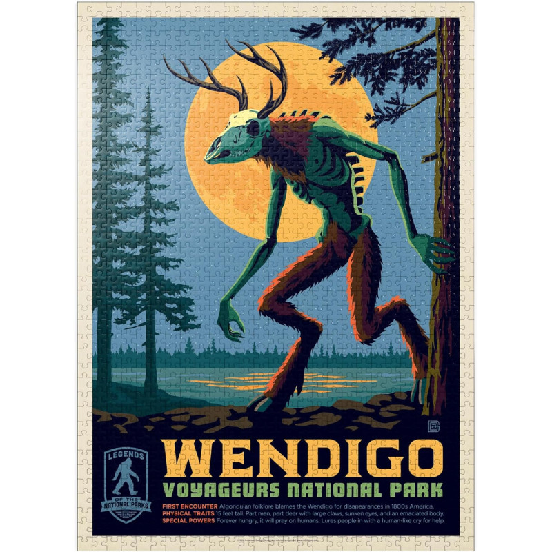 MyPuzzle Legends of The National Parks: Voyageurs' The Wendigo | Romprcabezas de 1000 piezas del Wendigo