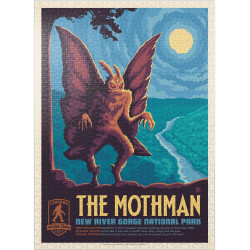 MyPuzzle Legends of The National Parks: New River Gorge's Mothman | Rompecabezas y poster de mothman