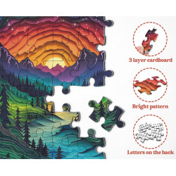 Rompecabezas de bosque mágico | Rompecabezas con diseño de bosque magico de 1000 piezas