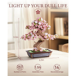 Rolife Rompecabezas de madera 3D para adultos | Rompecabezas de madera de palo bonsai