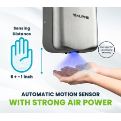 Alpine Industries Hemlock - Secador de manos automático | Secador de manos automatico para baños