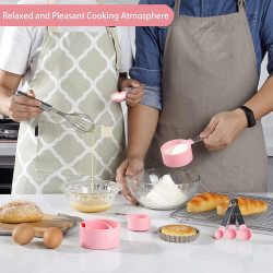 Huygens - Juego de tazas y cucharas medidoras de 10 piezas