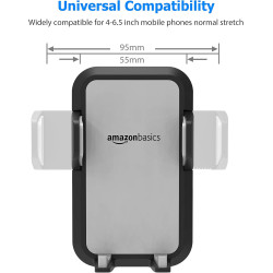Amazon Basics Soporte de celulares para autos | Soporte de ventilacion de autos para celulares