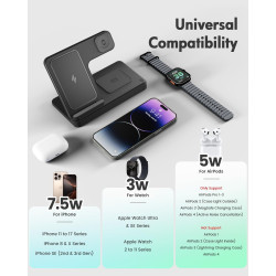 Estación de carga inalámbrica para iPhone | Estacion de carga para celular, watch y airbuds