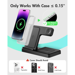 Estación de carga inalámbrica para iPhone | Estacion de carga para celular, watch y airbuds