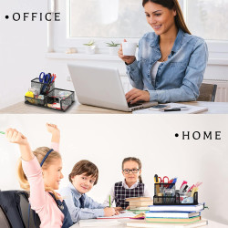 Ludato 2 soportes de malla para bolígrafos | Soporte de malla para lapiceros de escritorio