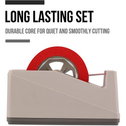 Lichamp Paquete de 2 dispensadores de cinta para escritorios | Dispensadores de cinta adhesiva para escritorios