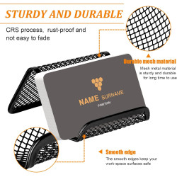 Tarjetero para escritorio | Tarjetero de malla para escritorios