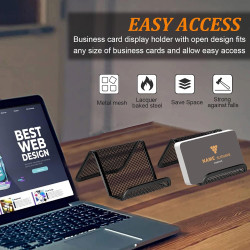 Tarjetero para escritorio | Tarjetero de malla para escritorios