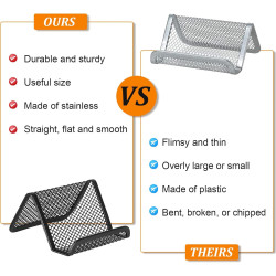 Tarjetero para escritorio | Tarjetero de malla para escritorios