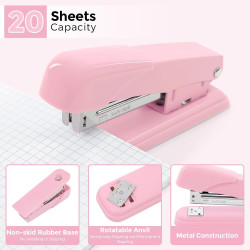 SKYDUE 10 accesorios de escritorio rosa | 10 Accesorios multiusos de escritorio color rosa
