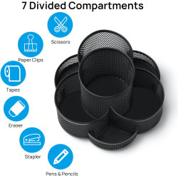 Portalápices para escritorio | Portalapices de malla para escritorio