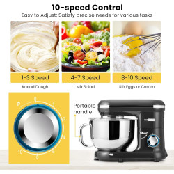 VIVOHOME - Batidora de mesa de 650 W