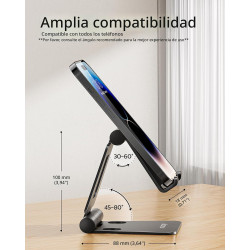 Nulaxy Soporte A4 para teléfono celular | Soporte plegable y universal de telefonos