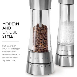 Molinillo de pimienta Cole & Mason | Molinillo de sal y pimienta de acero inoxidable