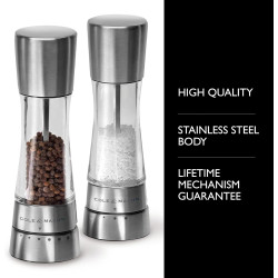 Molinillo de pimienta Cole & Mason | Molinillo de sal y pimienta de acero inoxidable