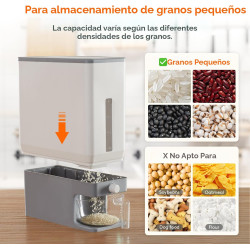 Lifewit Dispensador de arroz | Dispensador de arroz para cocina