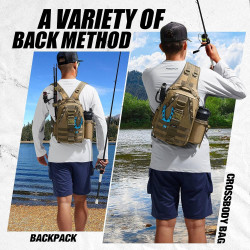 Piscifun Travel X - Bolsa de almacenamiento de pesca | Mochila de alamcenamiento multifuncional de pesca