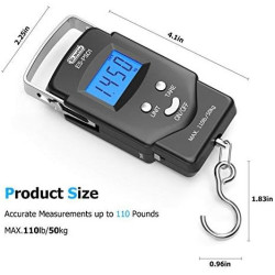 Báscula de equipaje | Bascula multiusos para pesca, equipaje etc.