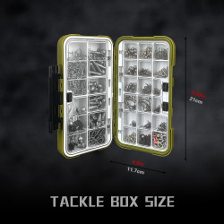 Kit de accesorios de pesca | Kit de anzuelos y pesas de pesca