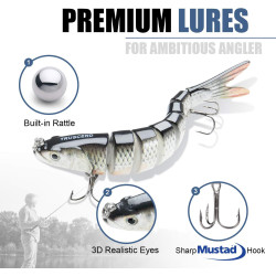 TRUSCEND - Señuelos de pesca | Señuelos realistas de hundimiento lento para pesca