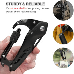 Mosquetón multiherramienta EDC | Mosqueton multiherramineta para actividades al aire libre