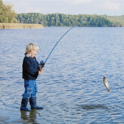 CODEK Juego de caña de pescar para niños | Juego de cañas de pesca ideales para niños