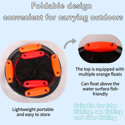 Cesta de pesca flotante plegable | Cestas flotantes para pesca ligeras y plegables