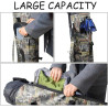 Allnice Bolsa organizadora de lona duradera para caña de pescar y carrete