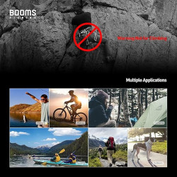 Booms Fishing CC5 - Clips de mosquetón multiusos | Mosquetones multiuso para actividades al aire libre